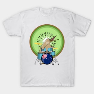 Kiwi Bird Drummer T-Shirt